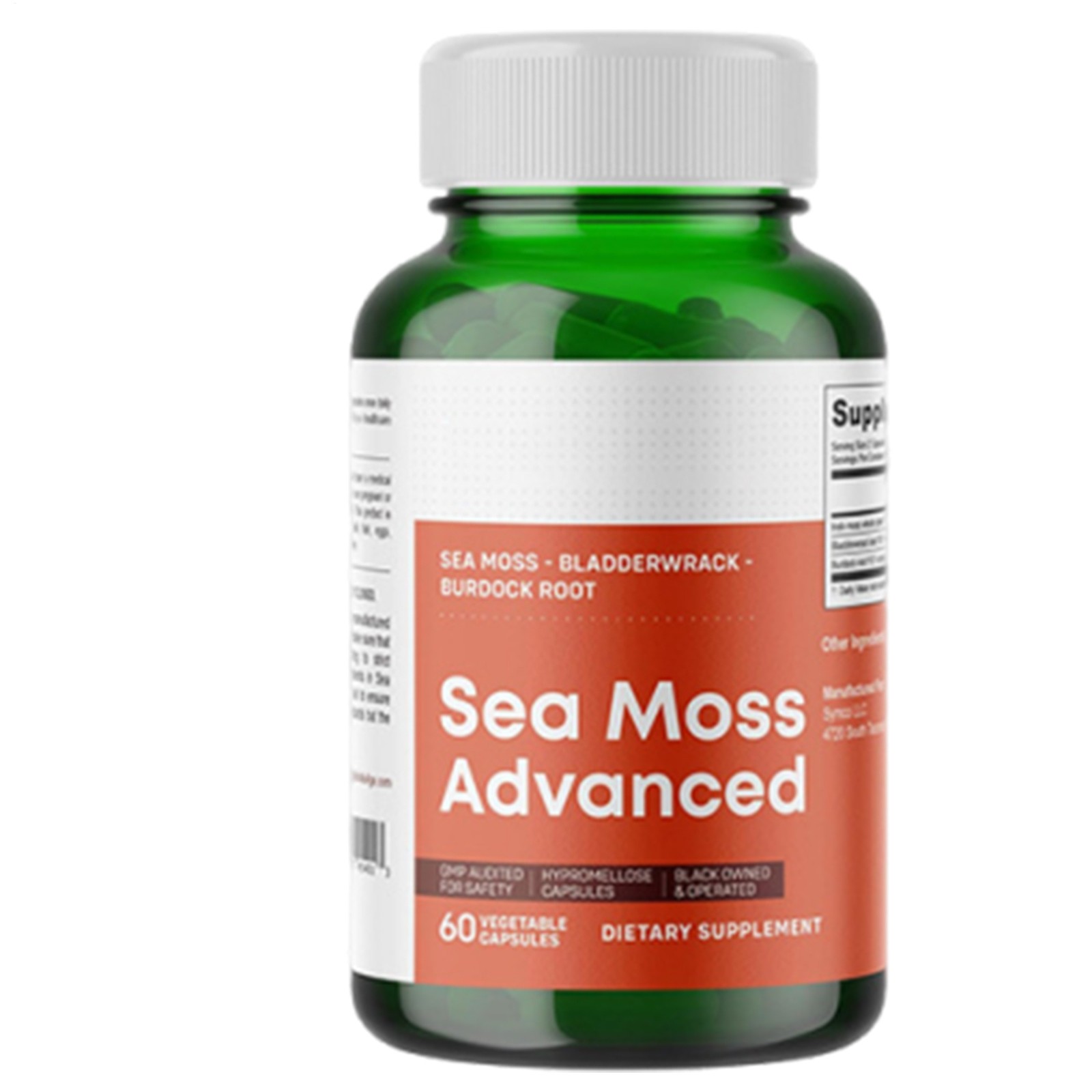 1250mg Sea Moss Advanced Superfood, High-Potency, Vegan – 60 Count