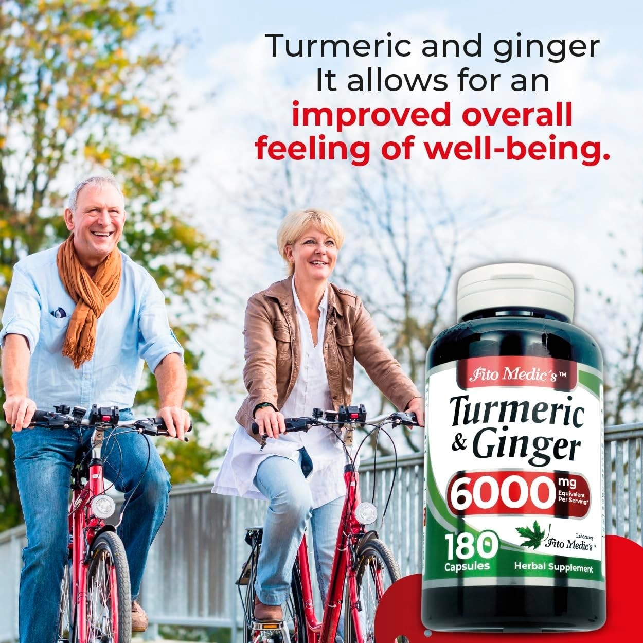 Tumeric Curcumin Max Potency and Ginger Complex 6000 mg, 180 Capsules Ultra high