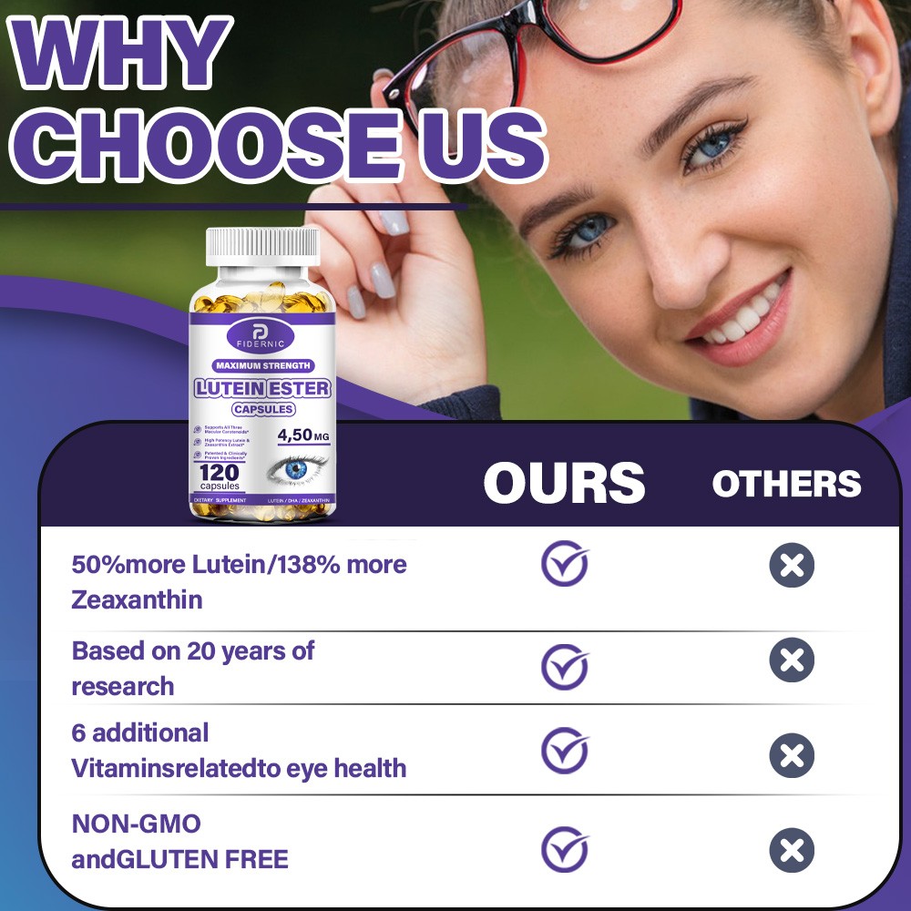 Eye Vitamins Lutein Zeaxanthin 120 Caps Vision Support