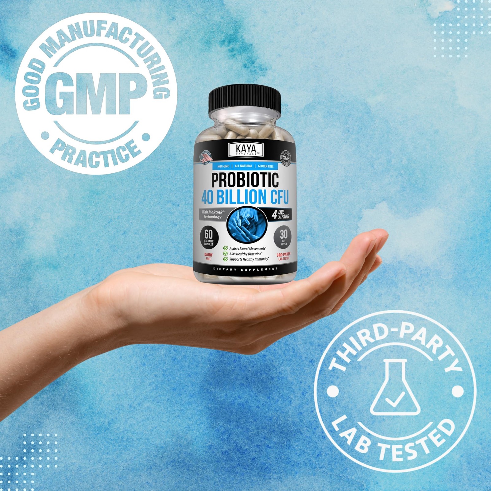 Probiotic 40 Billion CFU – Probiotics for Women, Probiotics for Men and Adult…