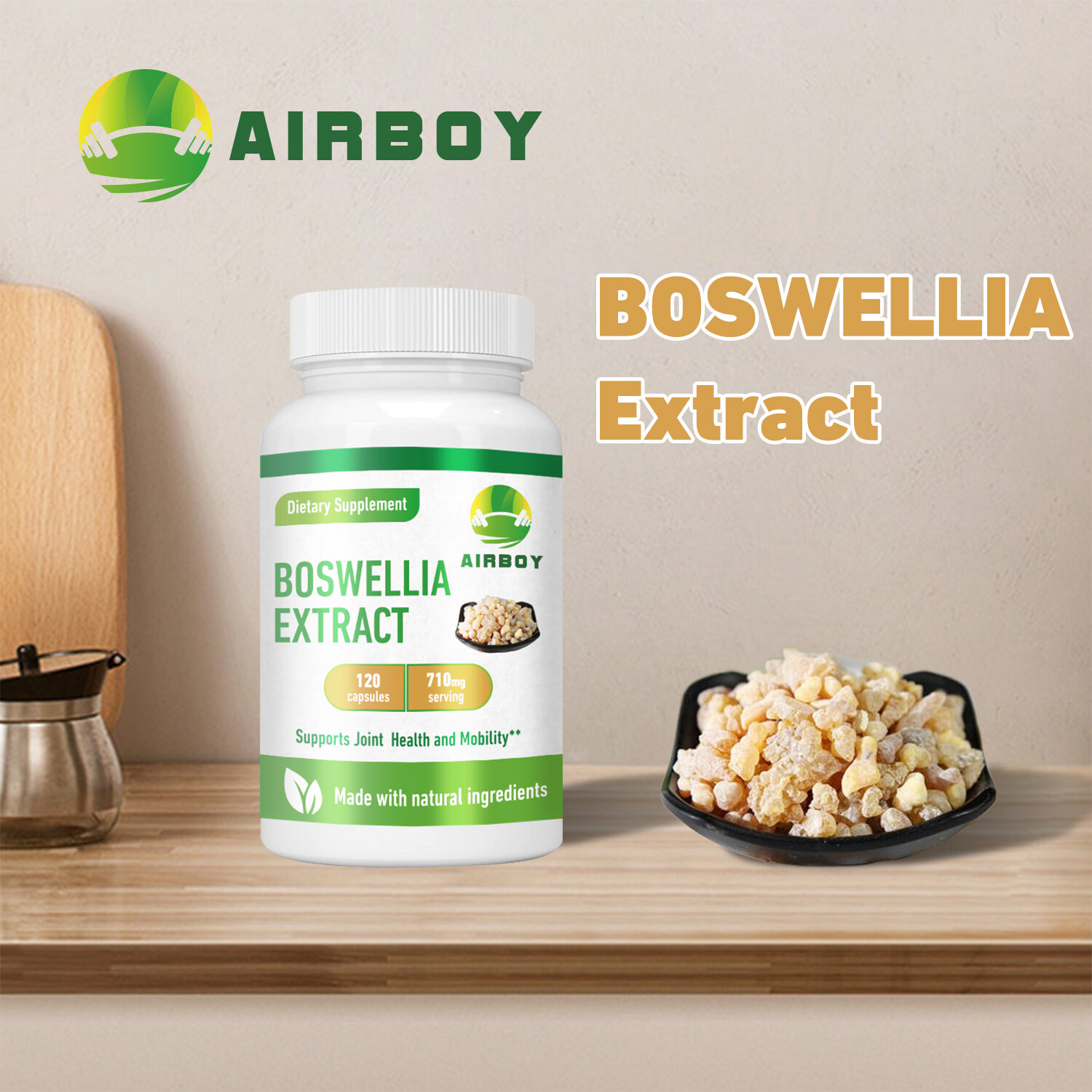 120pcs Boswellia Extract 710mg Capsules – BioPerine – Joint Health, Relieve Pain