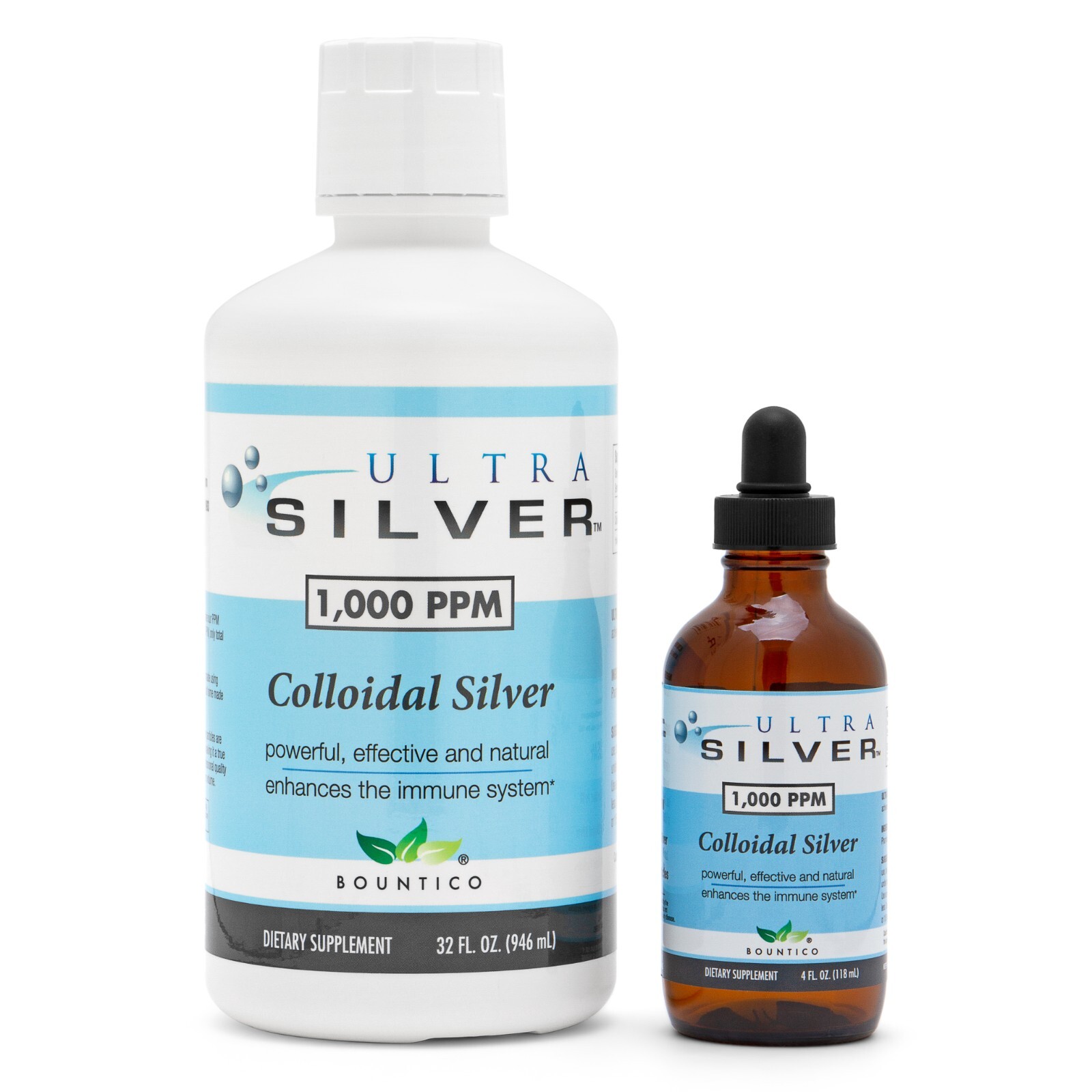 FREE SHIPPING!!! COLLOIDAL SILVER 1000 PPM 32 OZ.- IMMUNE SUPPORT