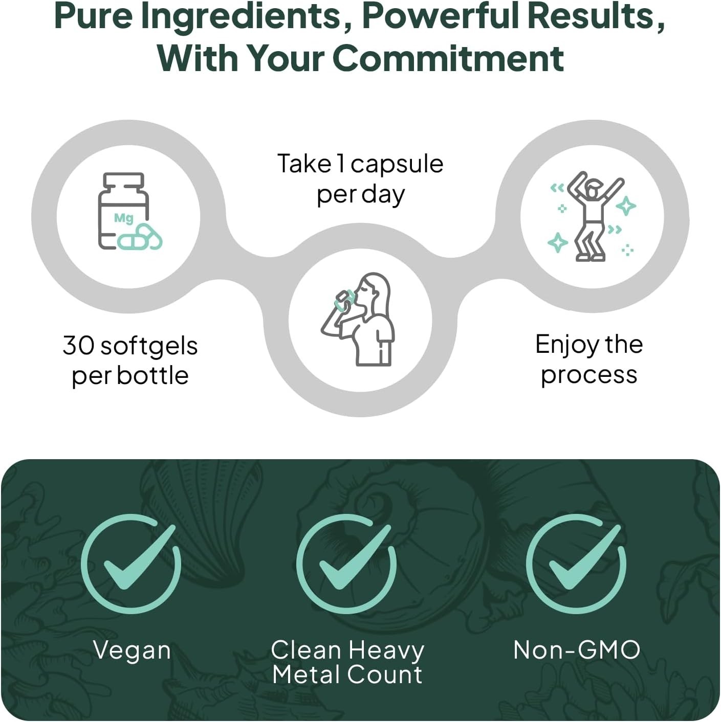 Organics Ocean Better D3 + K2, Organic Vitamin D3 K2 Supplement, 30-Day Supply