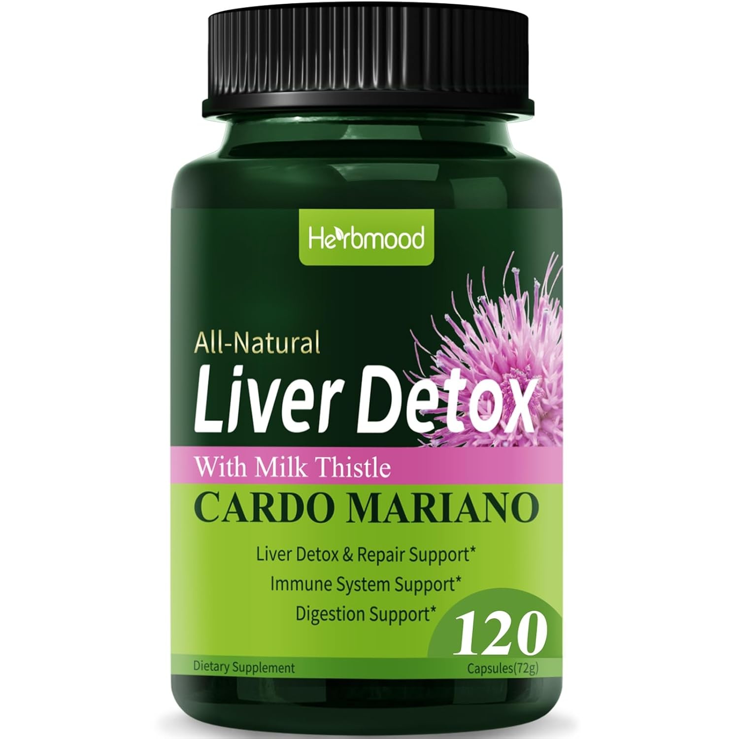 Milk Thistle Capsules Silymarin Liver Detox Pills Fatty Liver Treatment Support