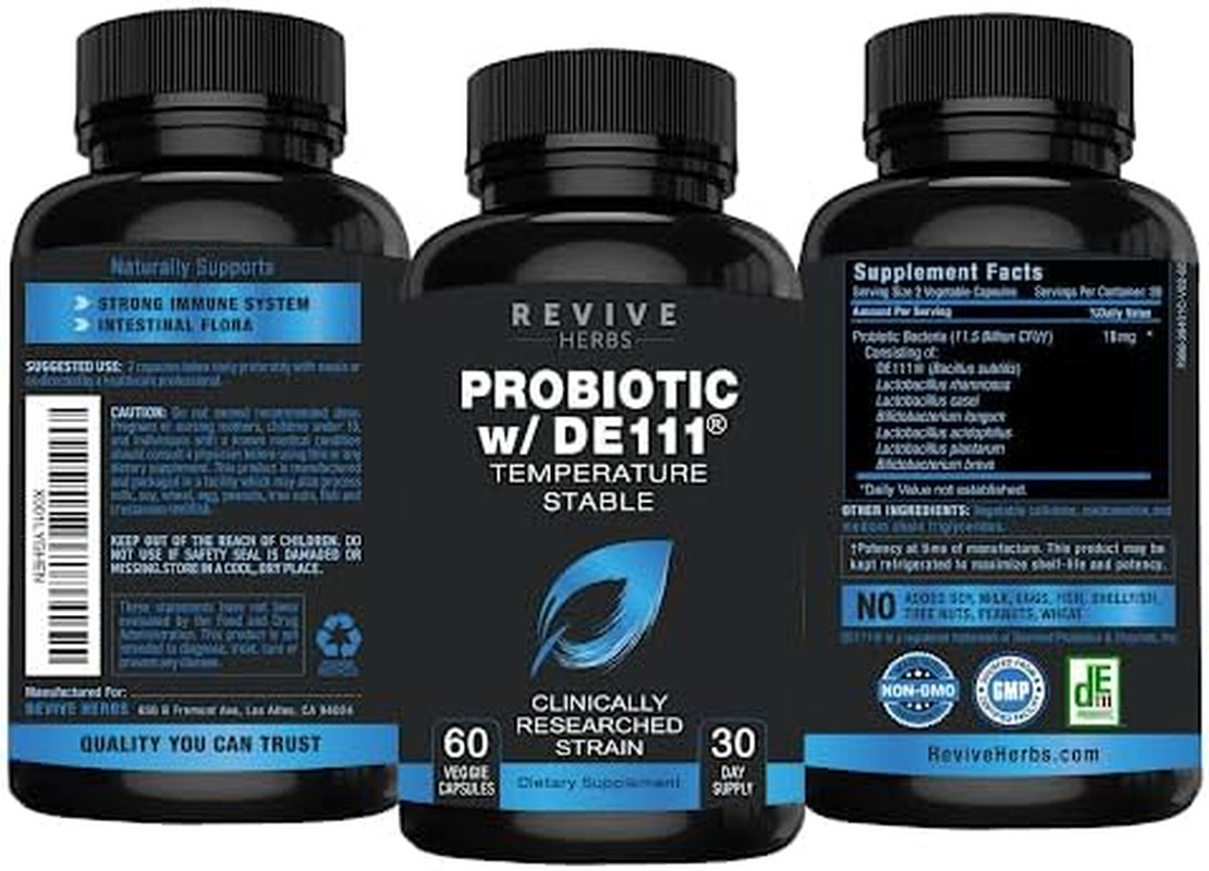 Advanced Probiotic with DE111 Strain (Bacillus Subtilis). Spore Forming Probioti