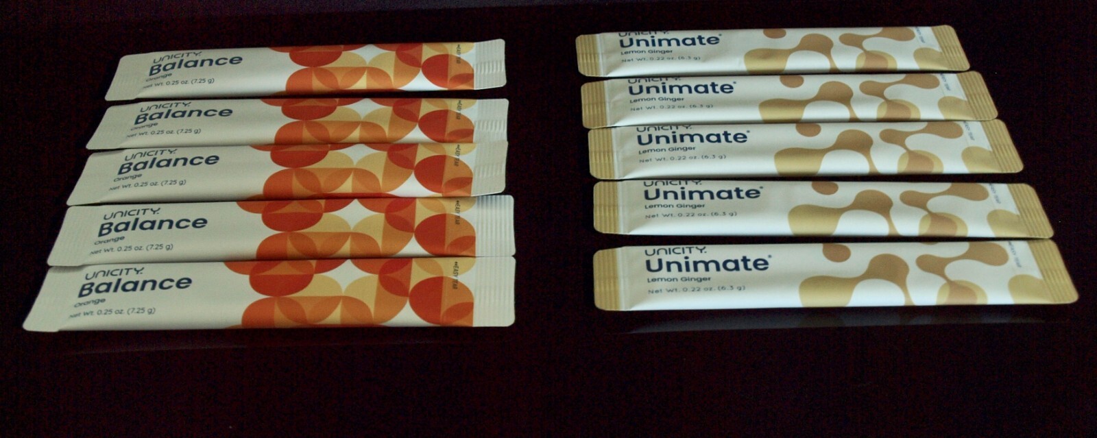 Unicity Feel Great – Balance or Unimate Orange Lemon 5/10/30 packs – Exp 07/2026