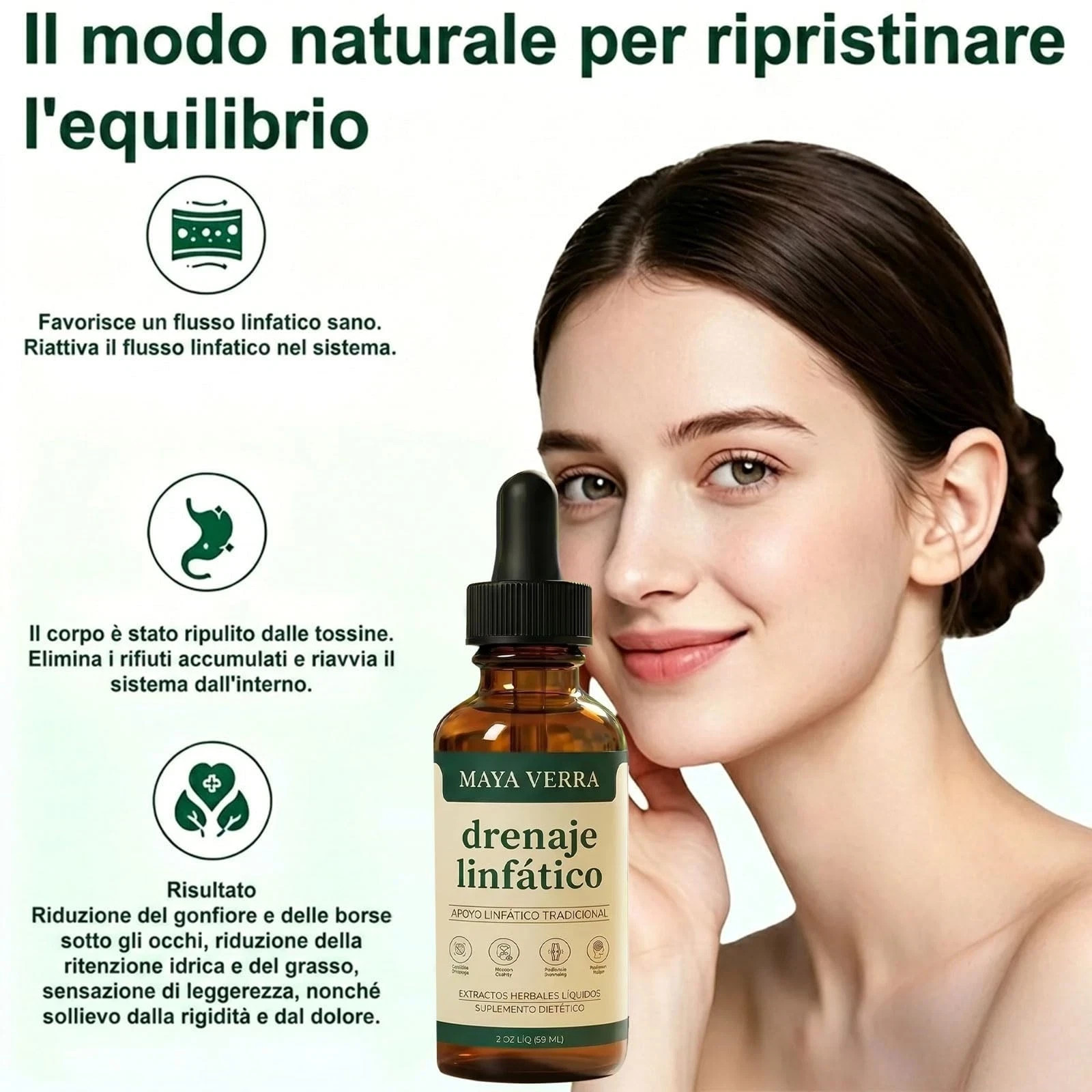 Mayaverra Lymphatic Drainage Drops Herbal Liquid Lymph Support Wellness Tincture