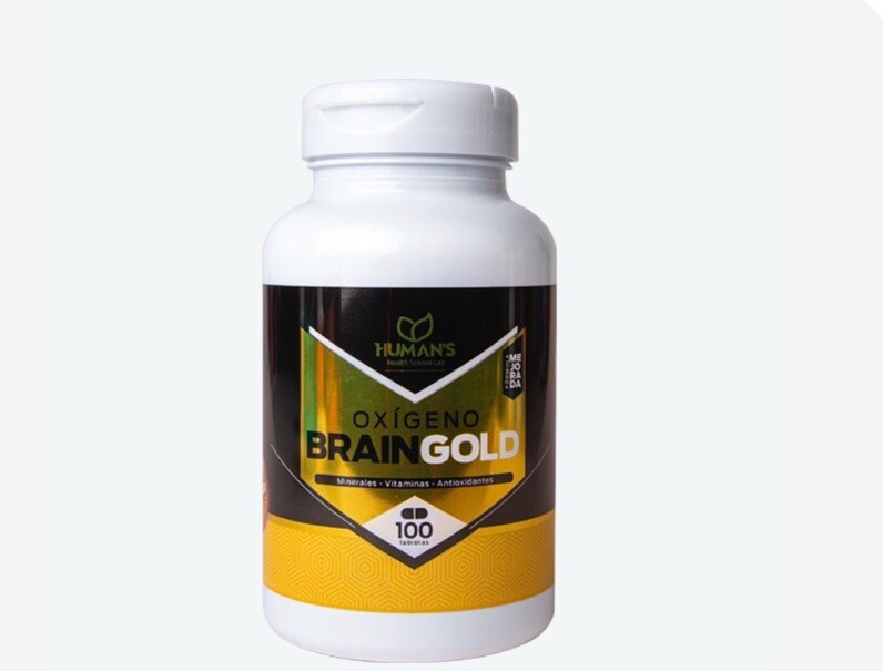 Oxígeno Brain Gold Multivitaminico-Concentración -100 Tbs Humans Health Labs