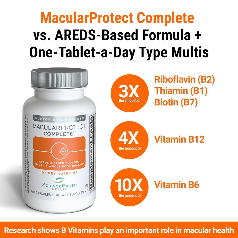 ScienceBased Health MacularProtect Complete – AREDS 2 120 Count (Pack of 1)