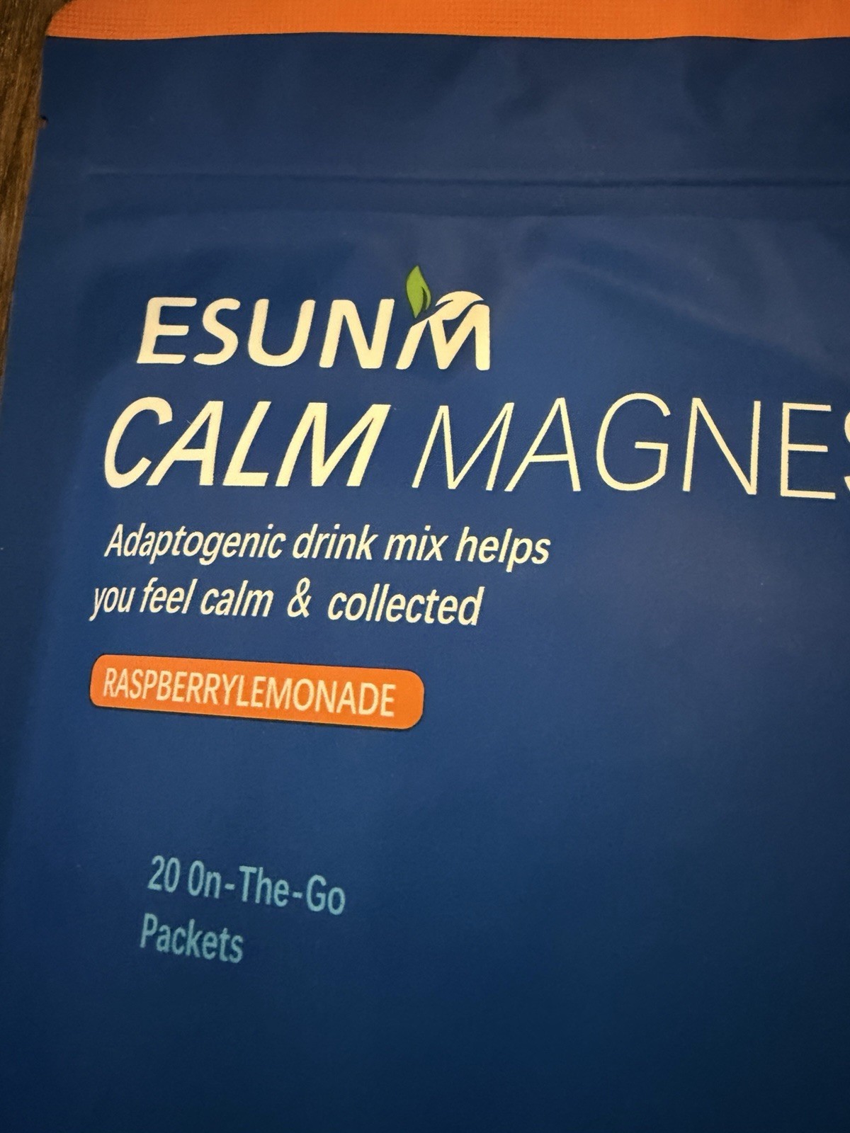 ESUNM Calm Magnesium Drink Mix Packets, 20 Packs NEW Sealed