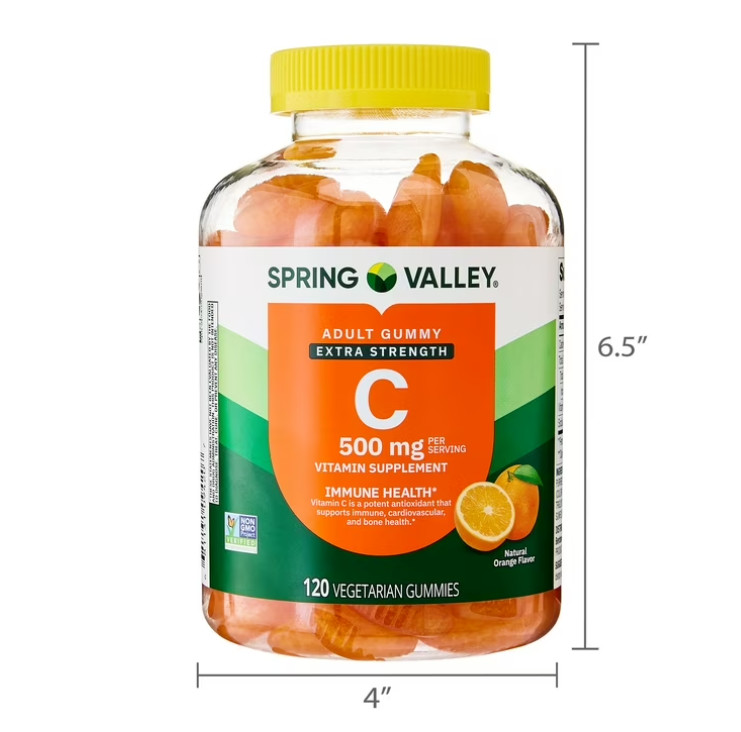 ( 2 pack ) Extra Strength Vitamin C, 500 Mg Vegetarian Gummies, 120 Count NE