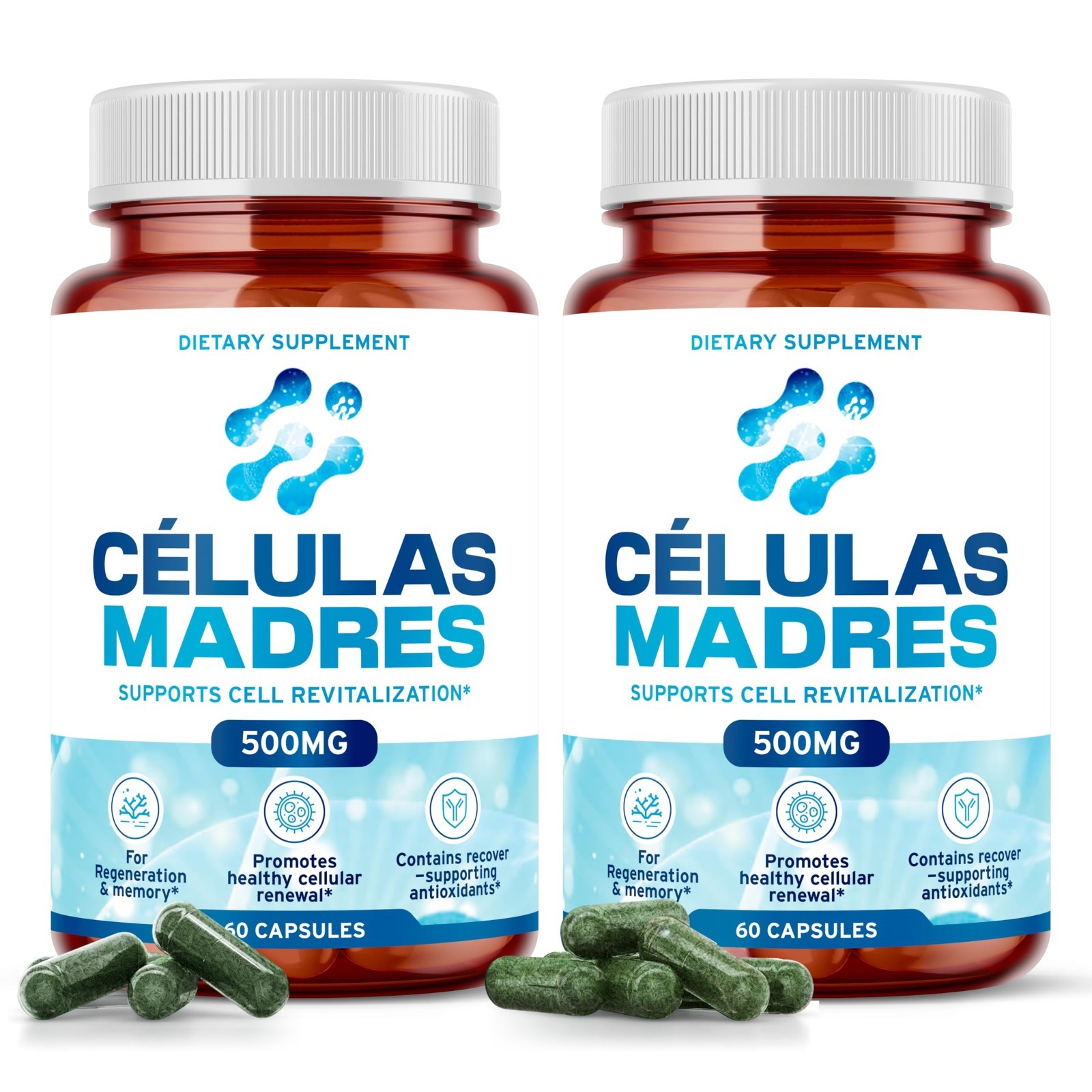 Natural Stem Cell Supplements 500mg – Anti-Aging, Longevity, Energy Boost, 120 C