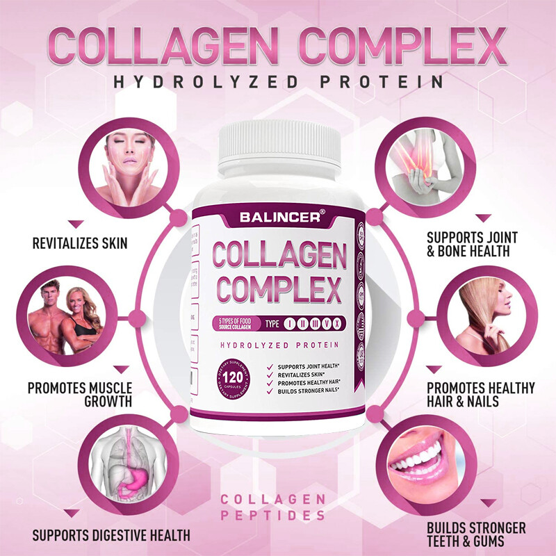 Collagen Capsules – Anti-Aging – Improve Digestive Health – Muscle Recovery