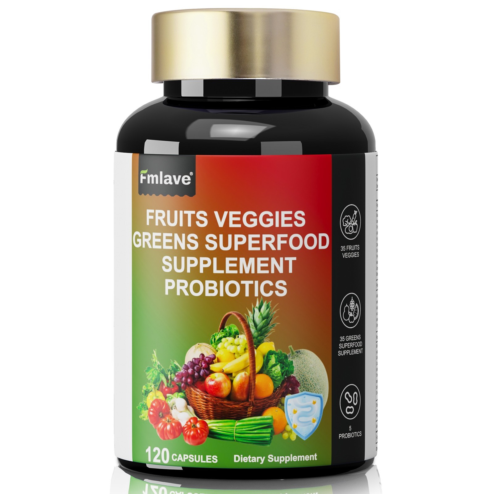 120 Fruits and Veggies Supplement Balance of Daily Nature Fruits and Vegetables