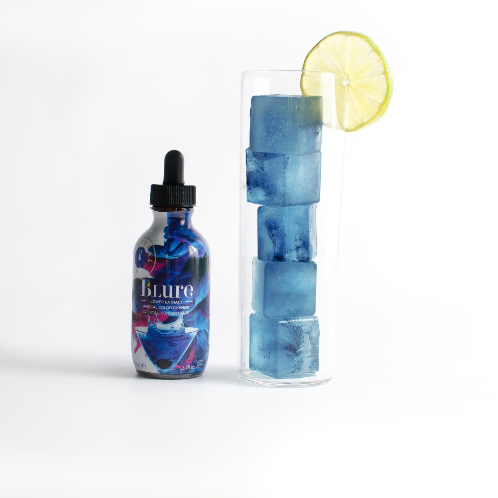 B’Lure Butterfly Pea Flower Extract | 3.4 fl oz (100 ml) | Natural Blue Botan…