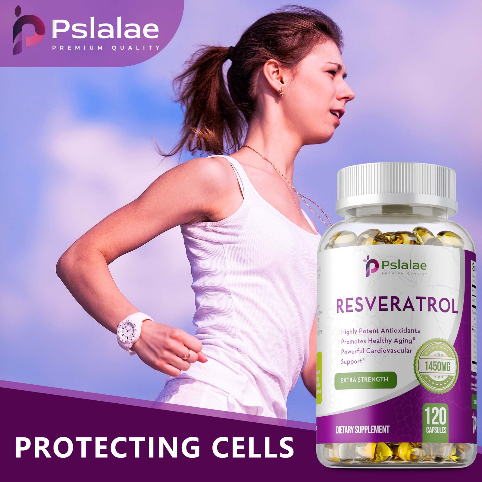 Resveratrol Capsules 1450mg – Natural Antioxidant, Anti Aging, Anti Inflammatory