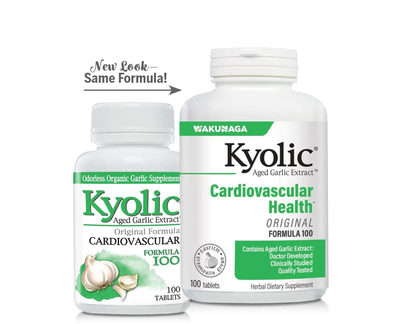 Kyolic Aged Garlic Extract Formula 100, Cardiovascular Health*, 100, Tablets.