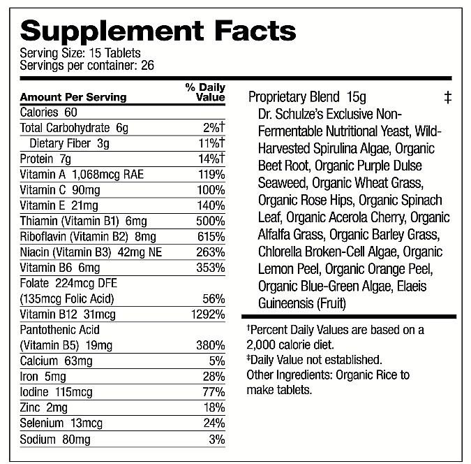 Dr. Schulze’s SuperFood Plus | Vitamin and Mineral Herbal Concentrate | New