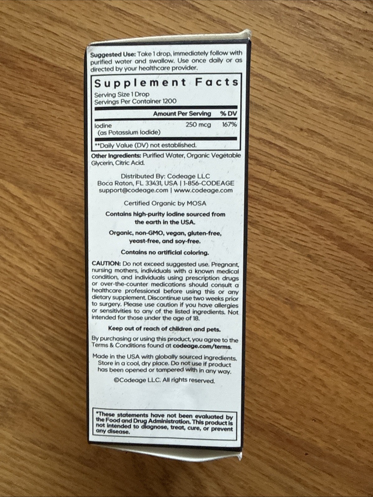 Liquid Iodine+, Unflavored, 2 fl oz (59.2 ml)