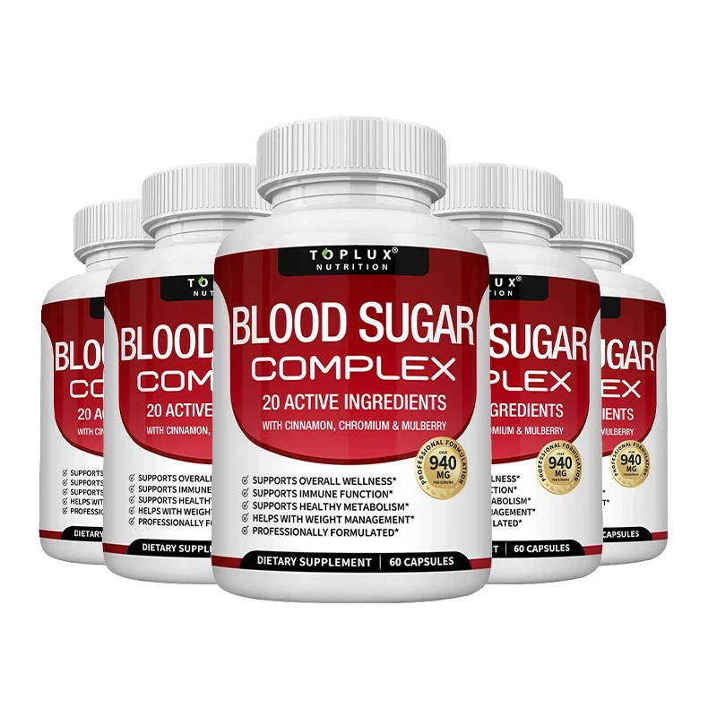 Blood Sugar Complex w/ Cinnamon, Chromium & Mulberry 60 Capsules