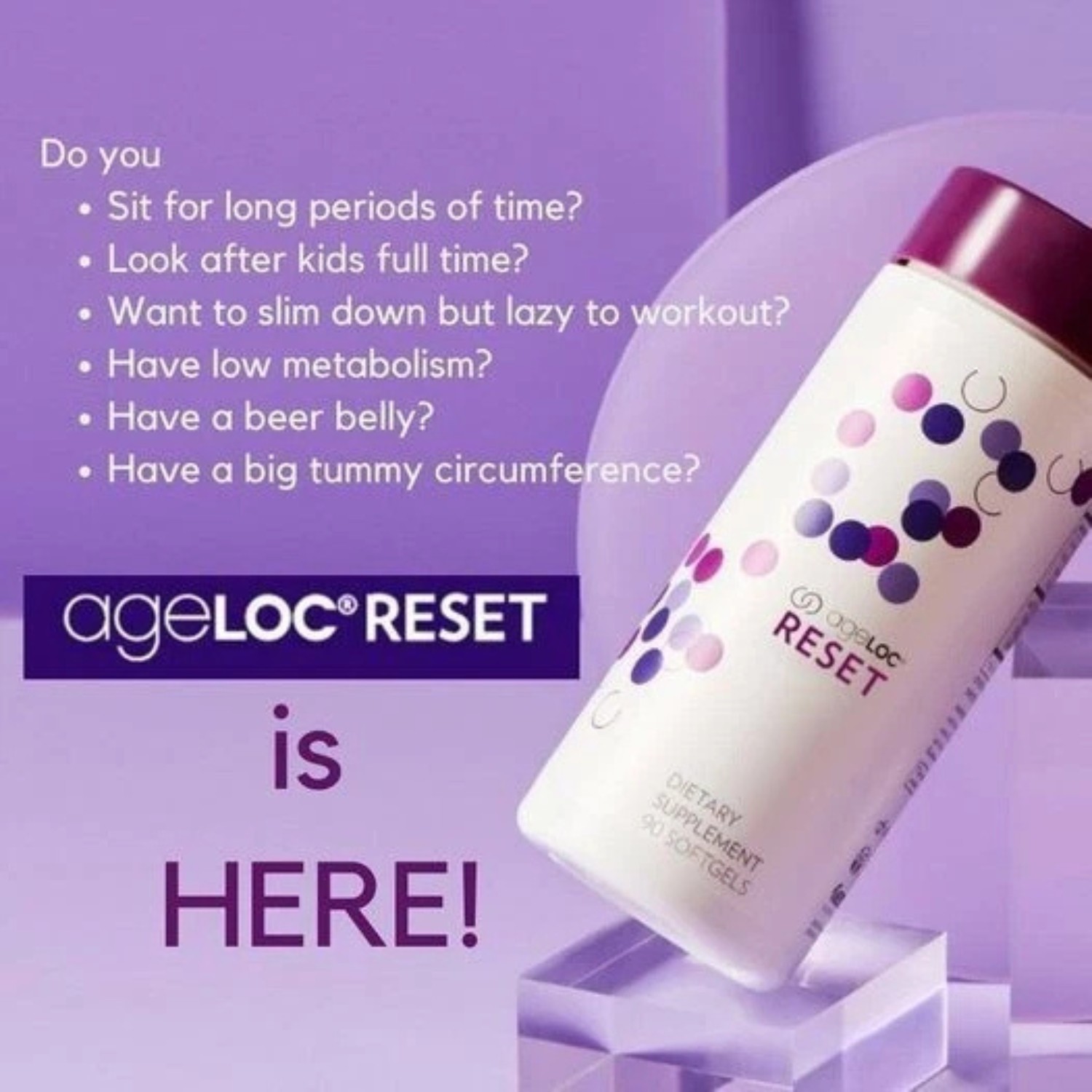 2-pack NU SKIN ageLOC META Healthy Metabolism 120 Caps NEW PRODUCT 08/2027