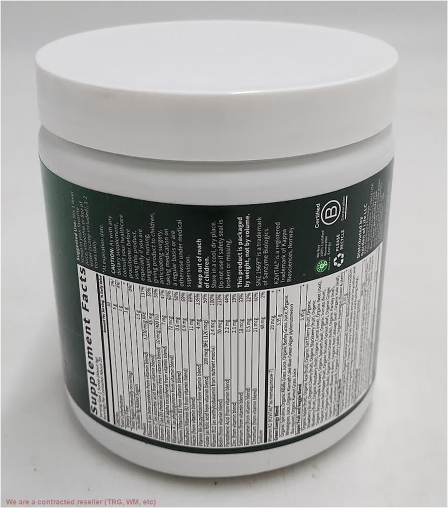 Garden of Life Greens Superfoods Probiotic Powder Apple Berry 6.4oz EXP:02/2027