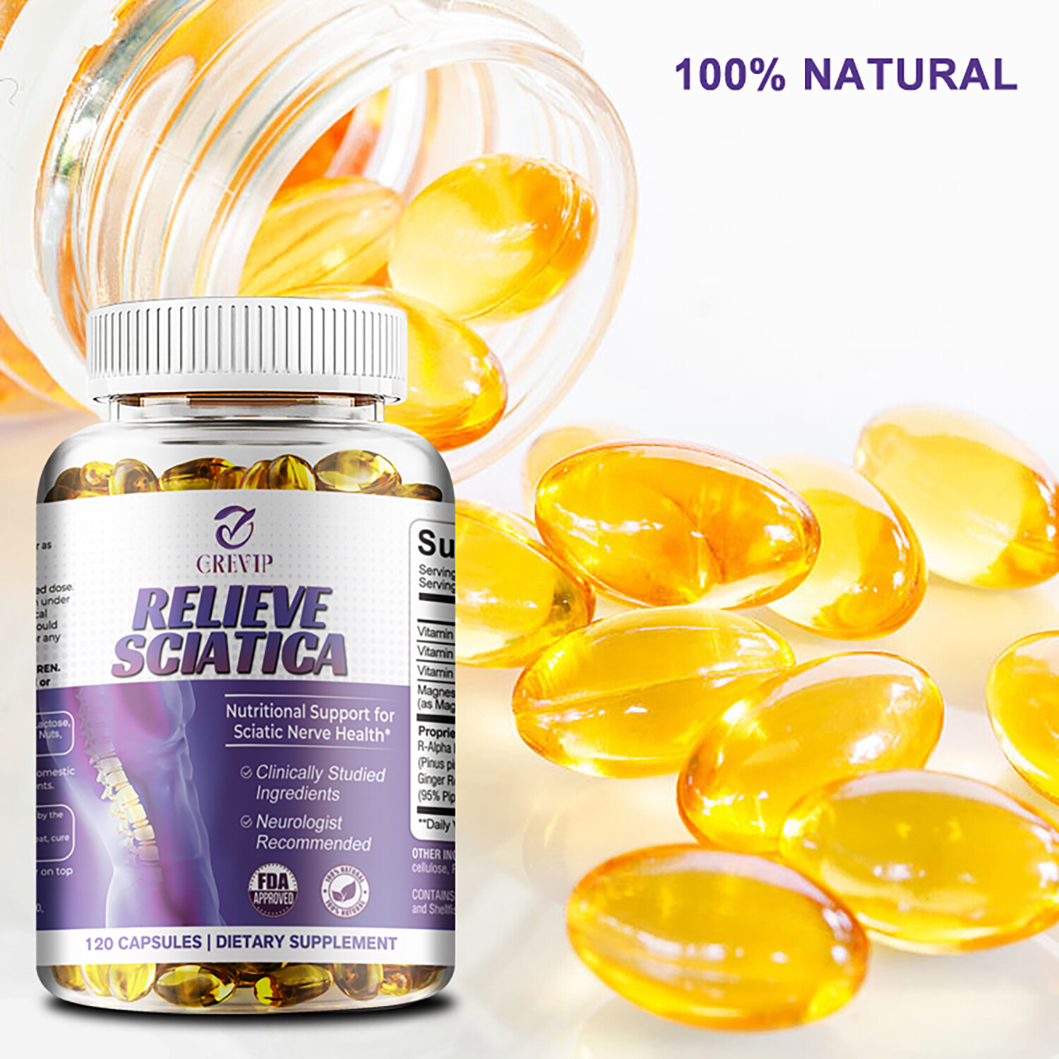Relieve Sciatica Capsules – Nerve Support Formulas, Relieve Sciatic Nerve Pain
