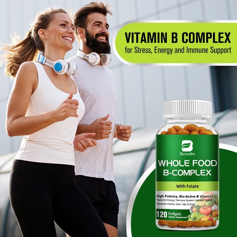 Vitamin B Complex Supplement Whole Food Supplement Immune Boost For Bone|Heart