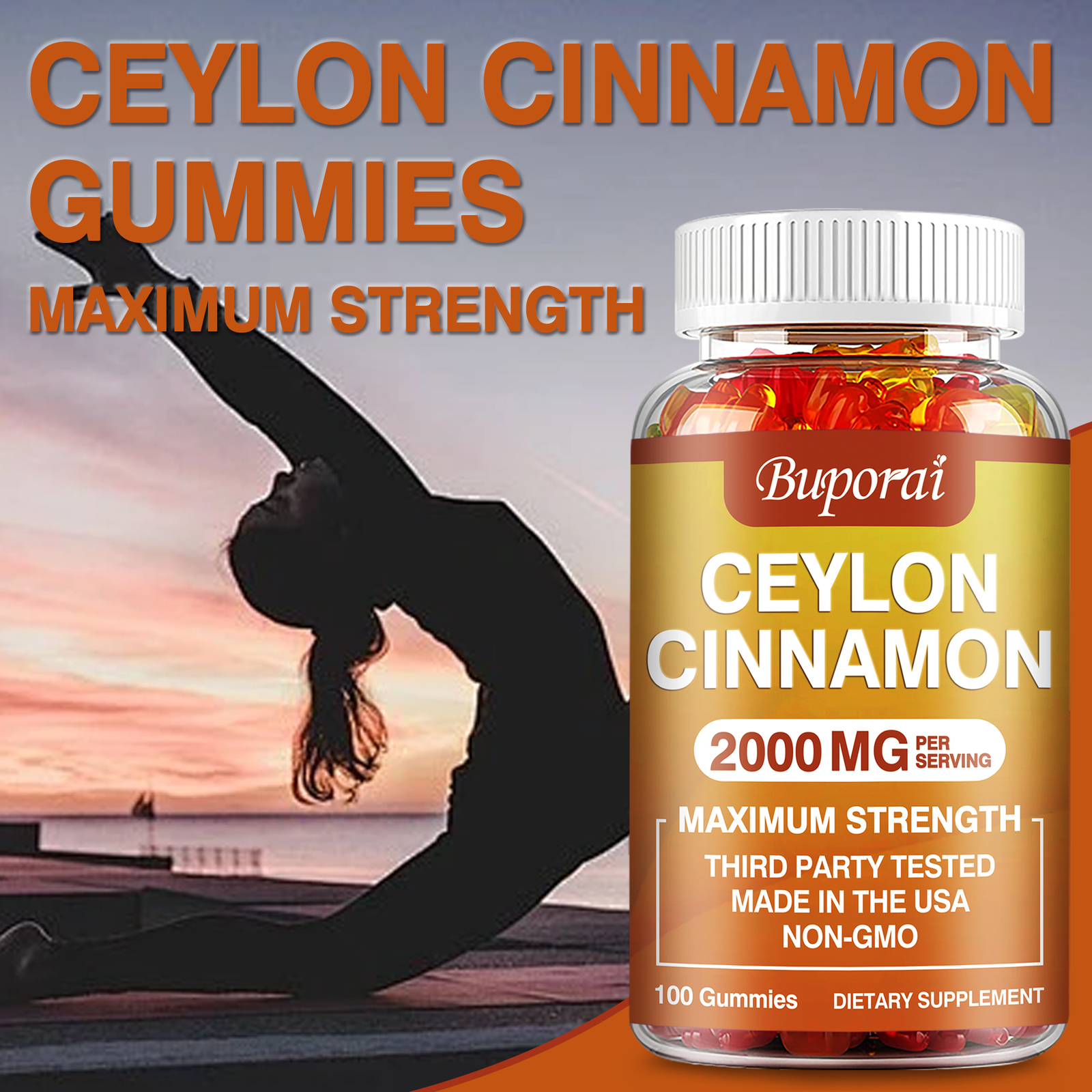 Ceylon Cinnamon 2000mg – Supports Heart Health & Immunity, Blood Sugar Health