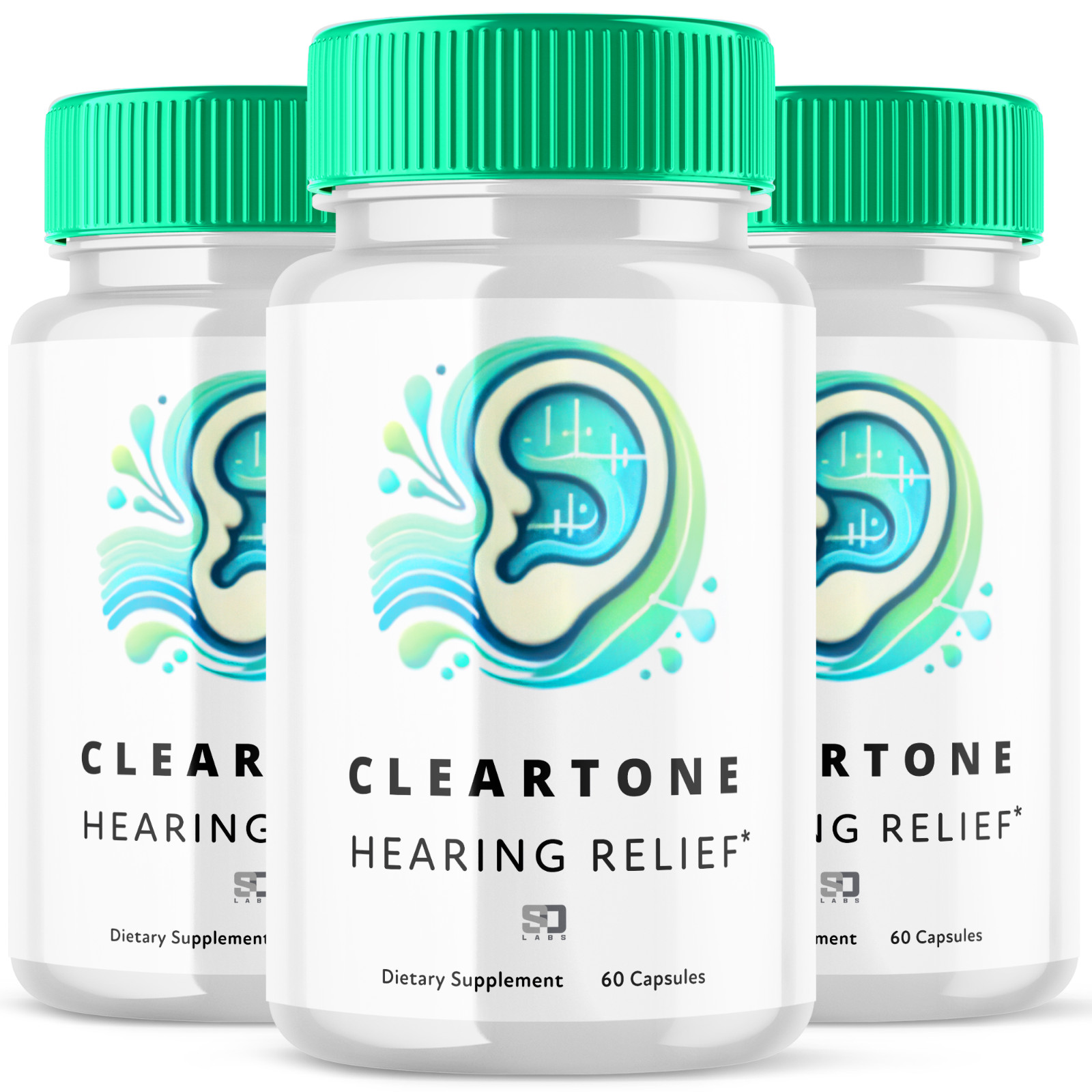 (3 Pack) Clear Tone Pills – Ear Health Support & Tinnitus Relief – 180 Capsules
