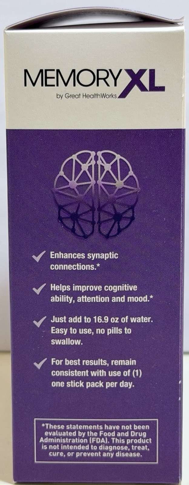 MemoryXL By Great HealthWorks Magtein Memory Supplement 30 Packets Exp 04/2026