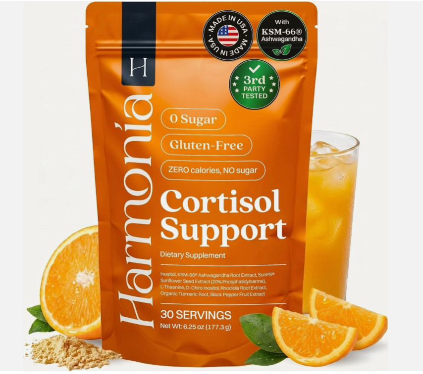 Harmonia Cortisol Cocktail Supplement Drink – 30 servings, Exp 122027