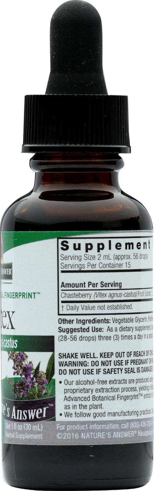 1oz Vitex Berry Extract – Supports Female Hormonal Balance Naturally