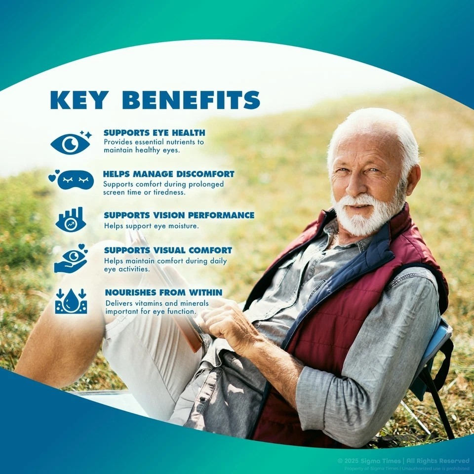 Retina Clear Pills for Men and Women Eye Health Support, RetinaClear 60 Capsules