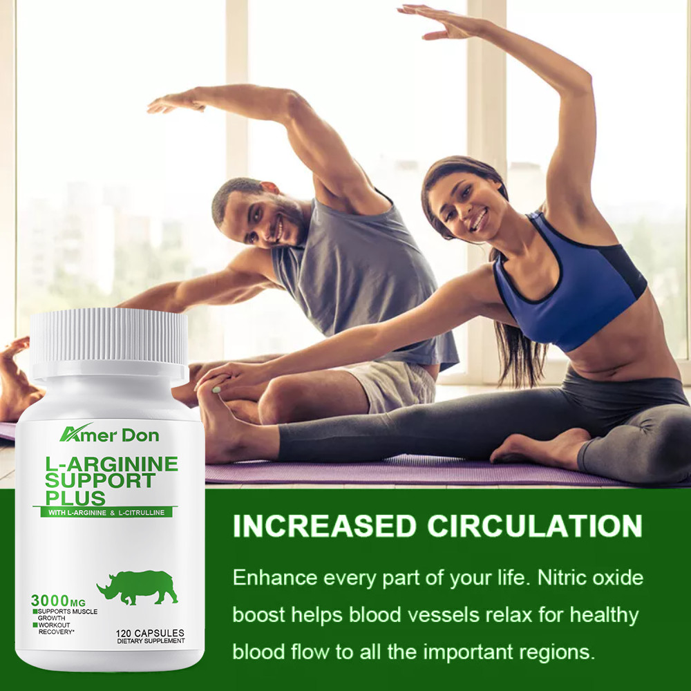 L-Arginine 3000mg Muscle Strength, Pump Testosterone Boost Men’s Health & Energy
