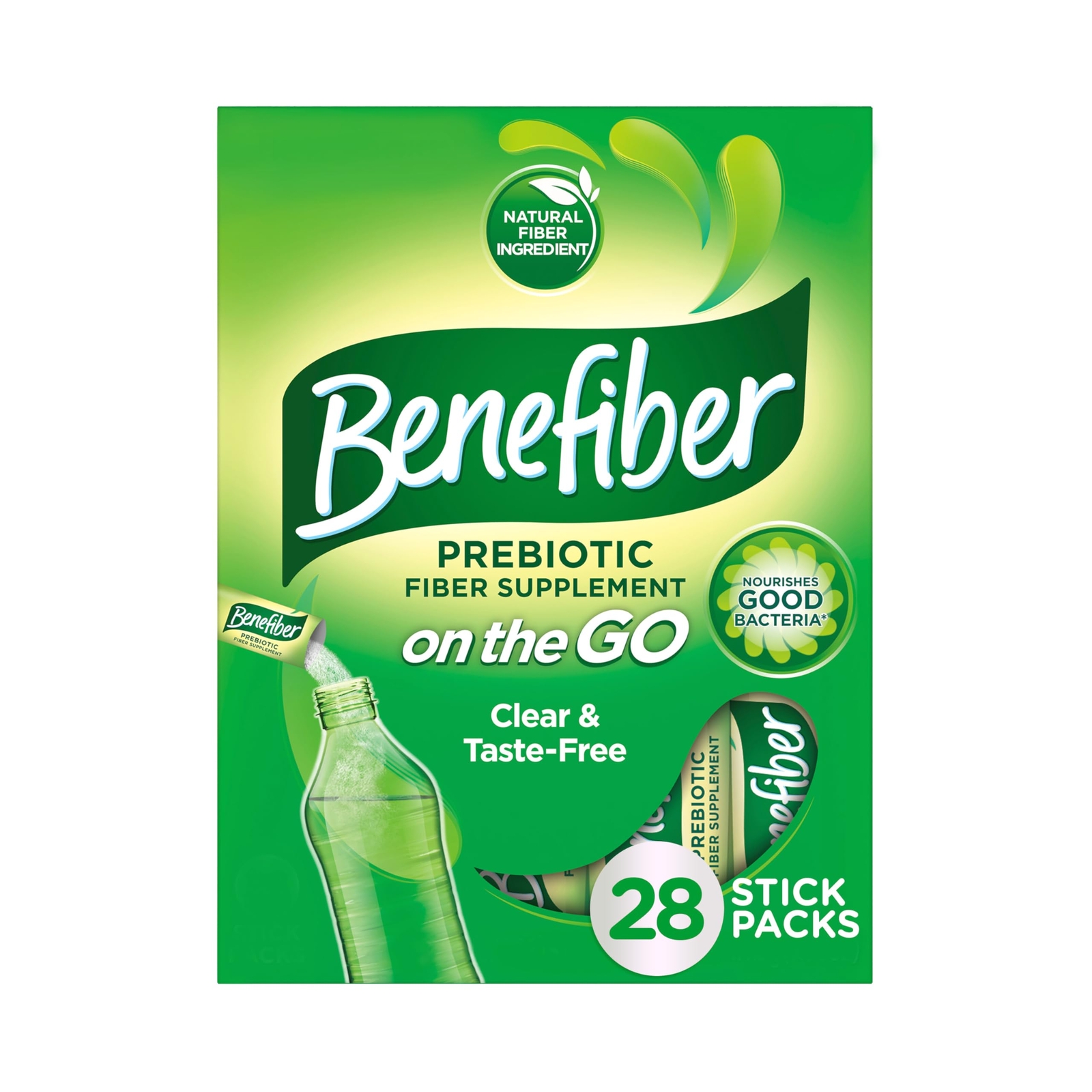 Benefiber On The Go Prebiotic Fiber Supplement Powder 56 Servings Unflavored