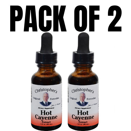 Dr. Christopher’s Formulas Hot Cayenne Extract – 1 fl oz (Pack of 2)