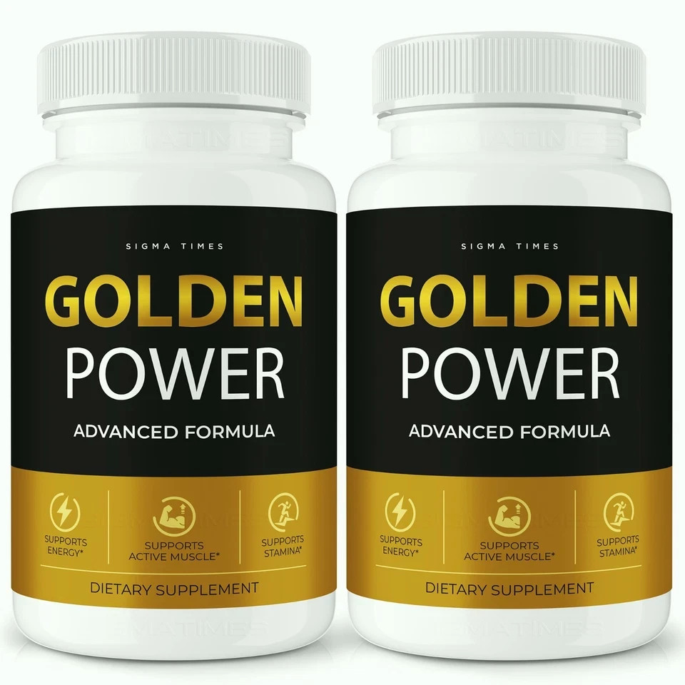 Golden Power Capsules for Men Advanced Daily Wellness Supplement 60 Ct Pack 2