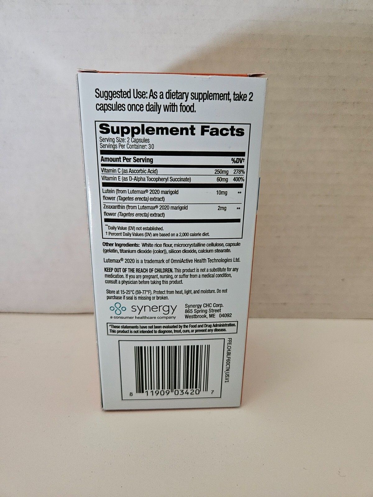 Focus Factor Blue Light Vision Promotes Healthy Vision 60 Capsules 5/2025