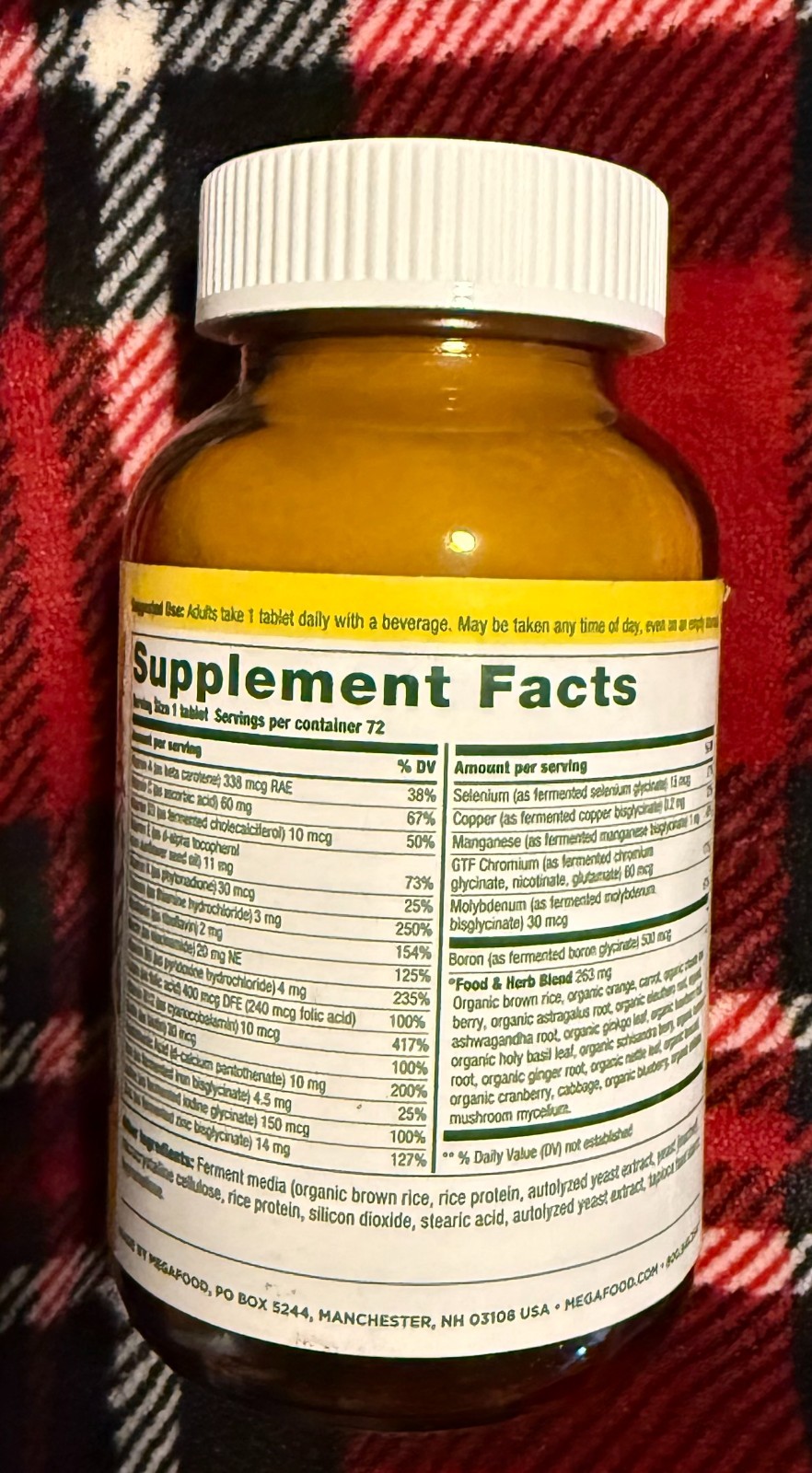 MEGA FOOD WOMEN 40+ 0NE DAILY 72 TABLETS EXP 03/2026+ NEW & SEALED