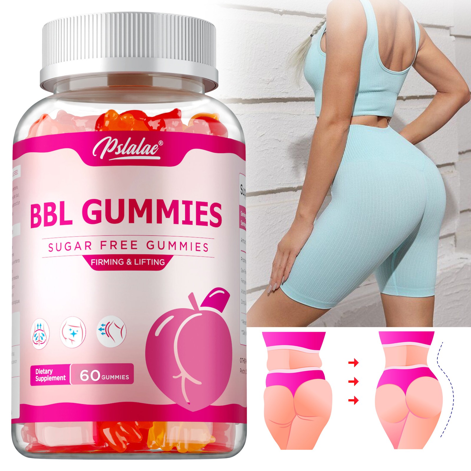 BBL Gummies – Promote Buttocks Growth and Development, Shape Buttocks Curves