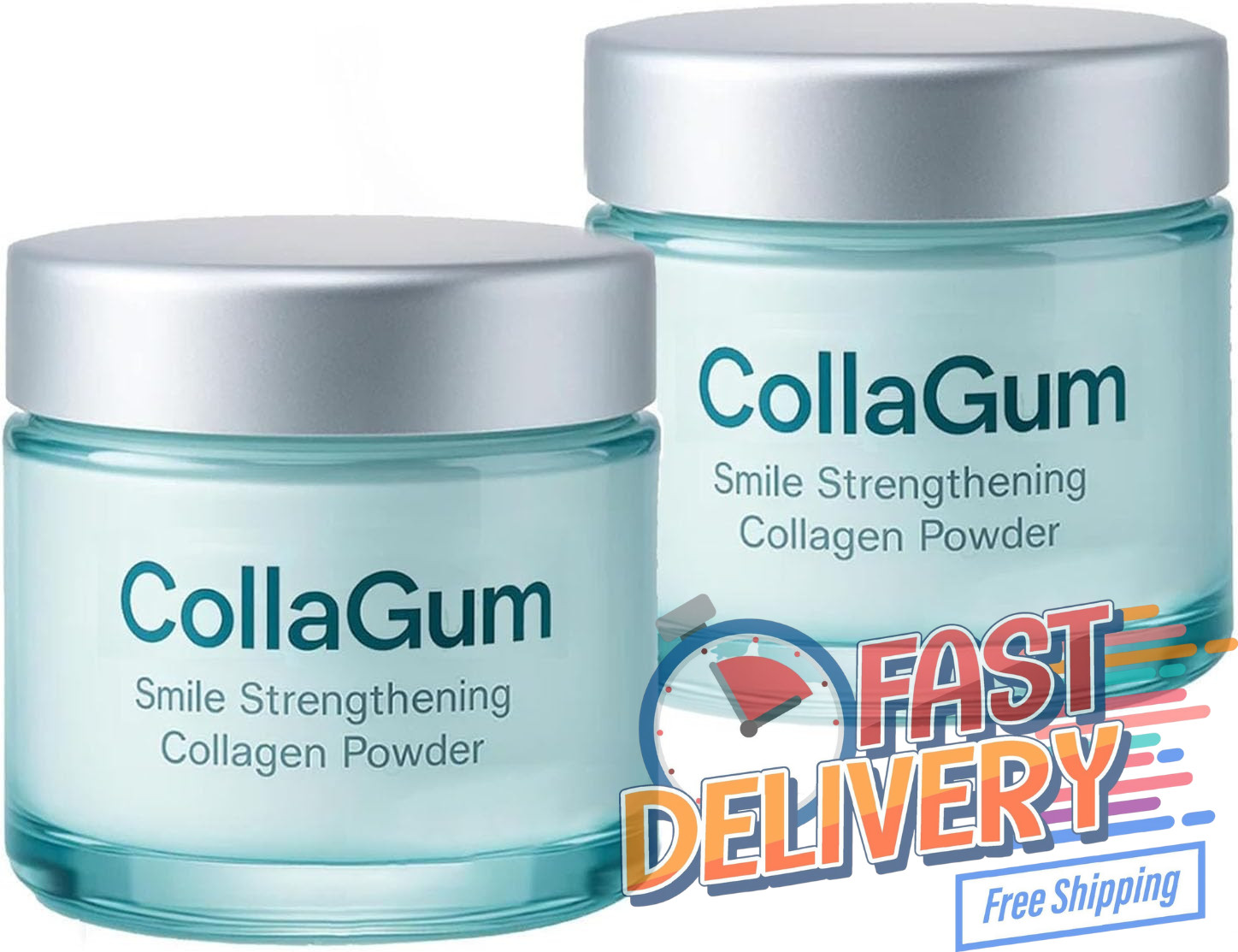 Collagum Collagen Tooth Powder Hydroxyapatite Gum Care Strengthen – 2PCS (50g)