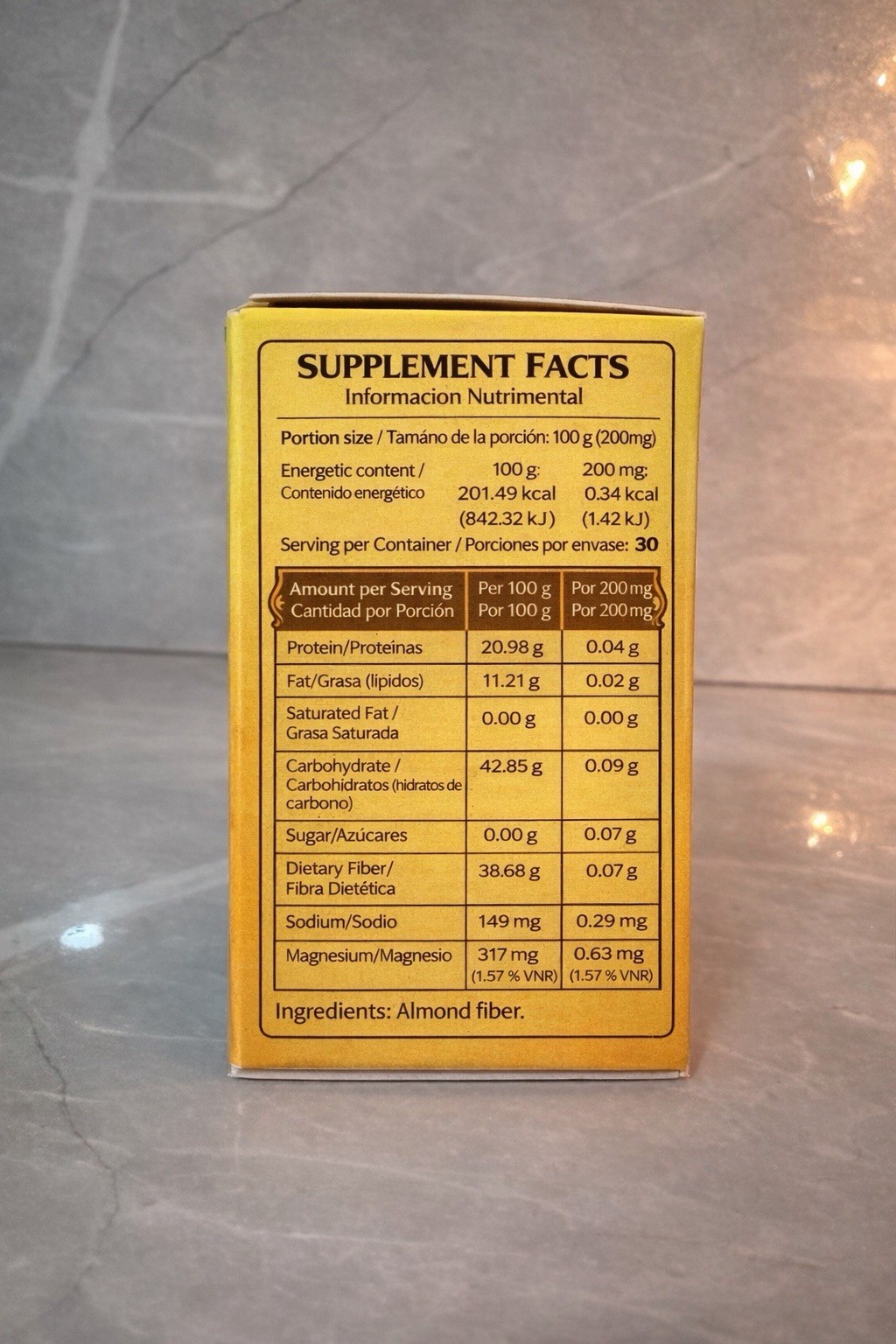 Natural Diet 2004 Almond Fiber