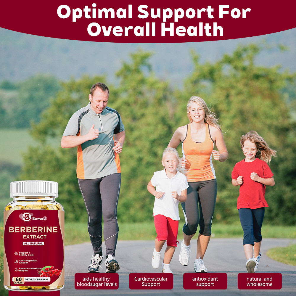 Premium Berberine HCL 1200mg for Cardiovascular & Overall Wellness Support