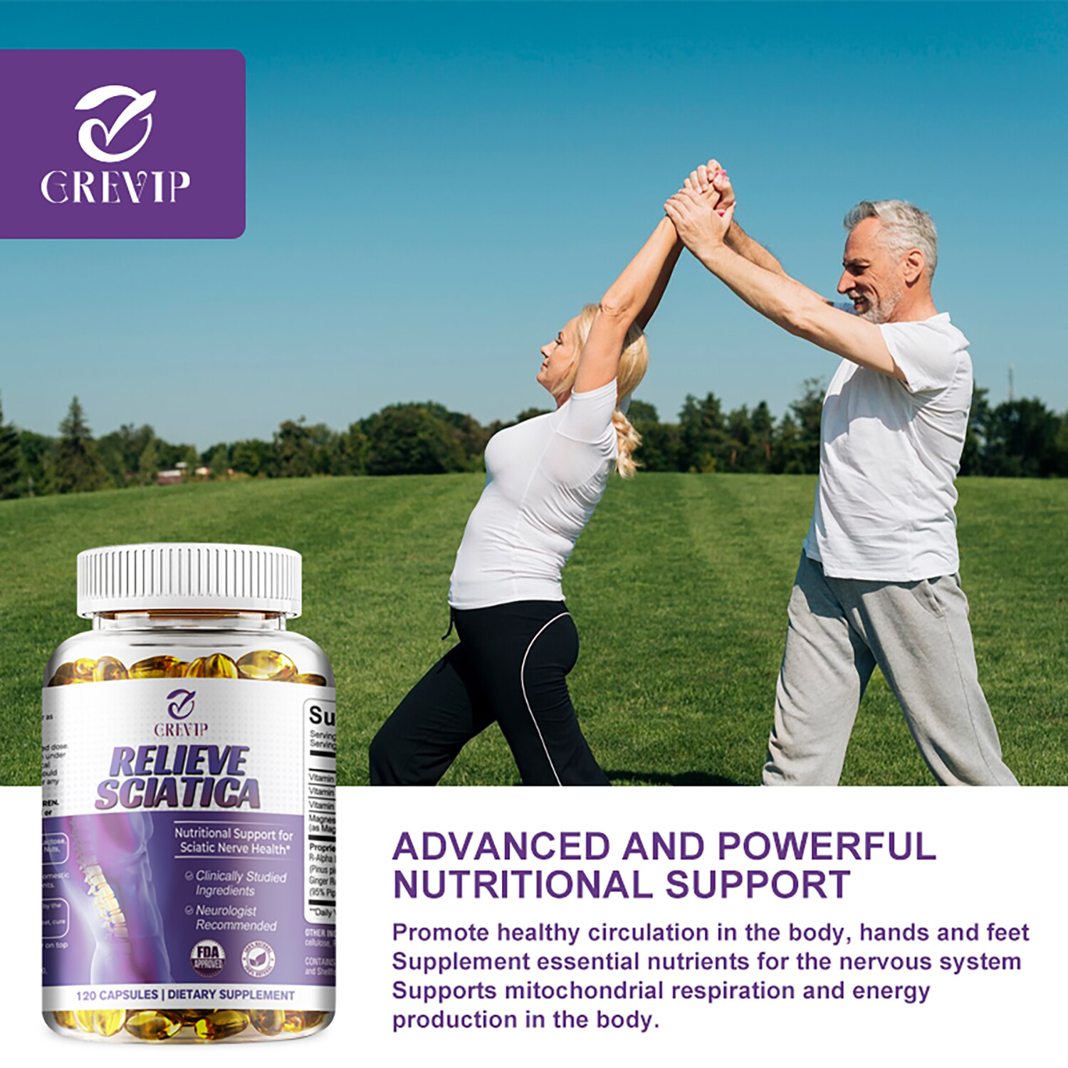 Relieve Sciatica Capsules – Nerve Support Formulas, Relieve Sciatic Nerve Pain