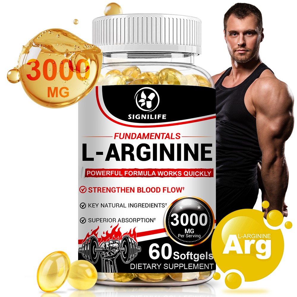 Nitric Oxide Booster L-Arginine, L-Citrulline 3000mg 60 Caps HIGHEST POTENCY