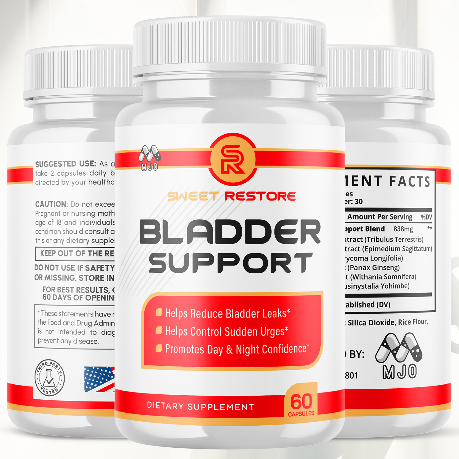 (1 Pack) Sweet Restore Bladder Control Advanced Bladder Supplement 60 Capsules