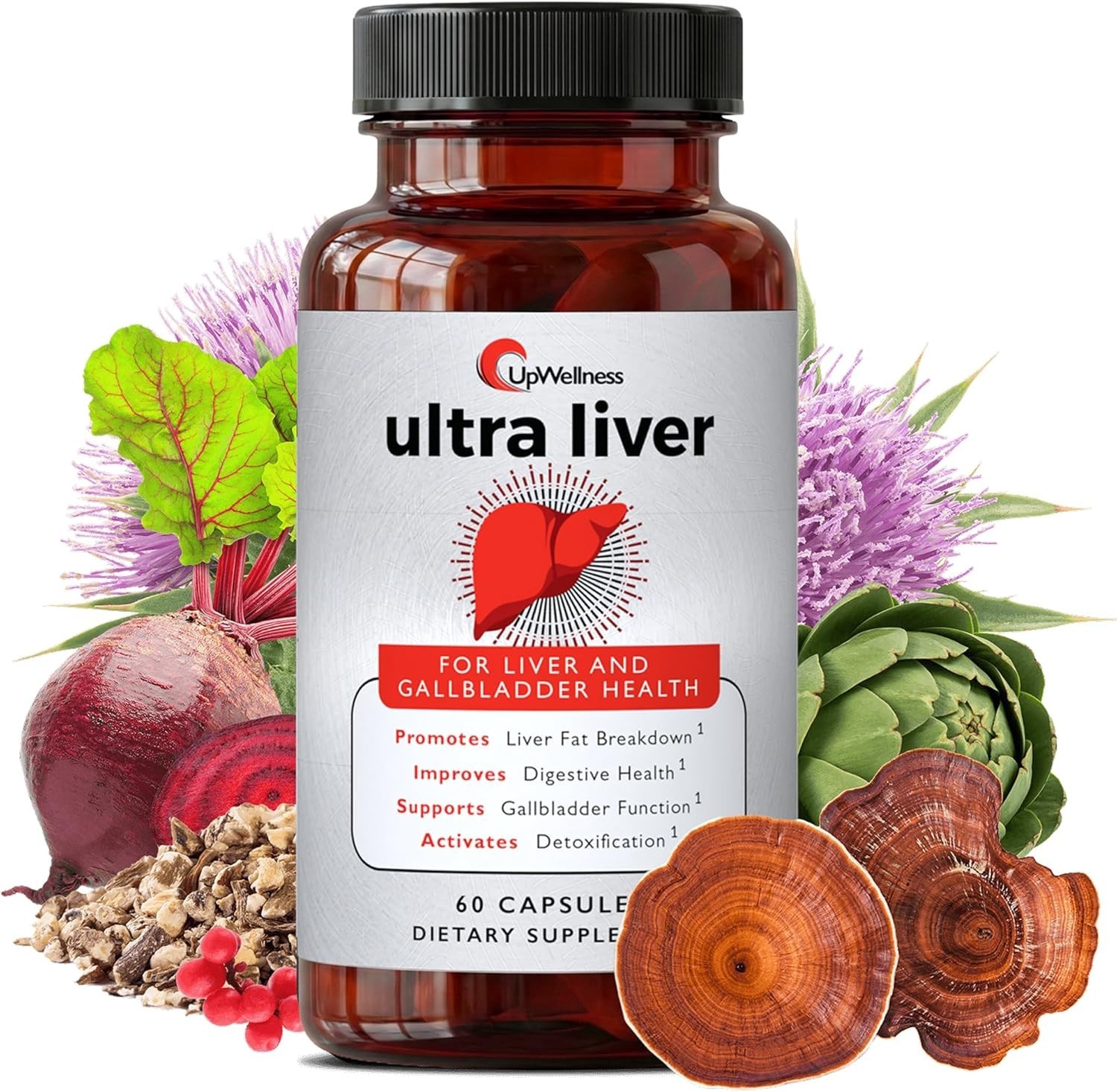 UpWellness Ultra Liver Supplement targeted for Liver Wellness AND Gallbladder Su