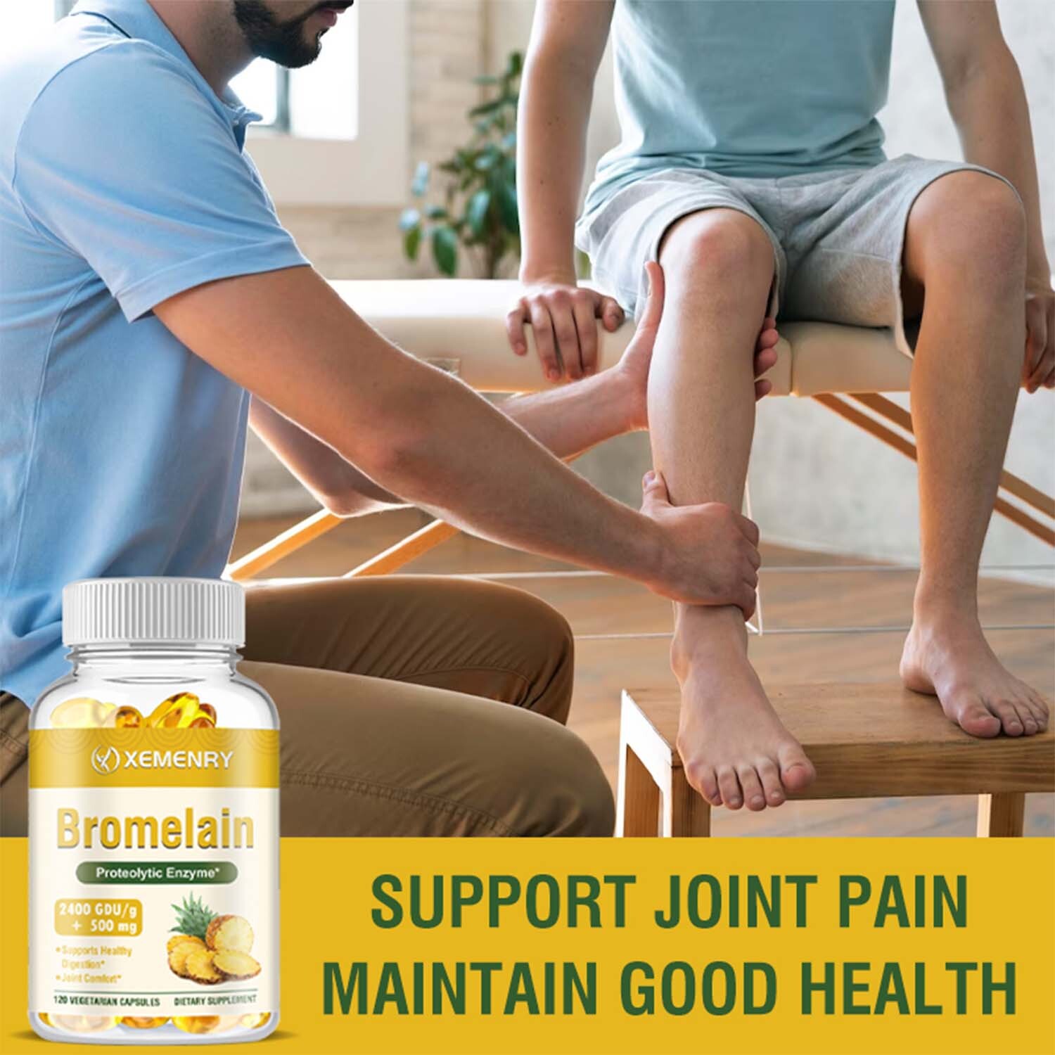 Bromelain 500mg – Natural Immune Support Supplement,Digestive Support,Gut Health