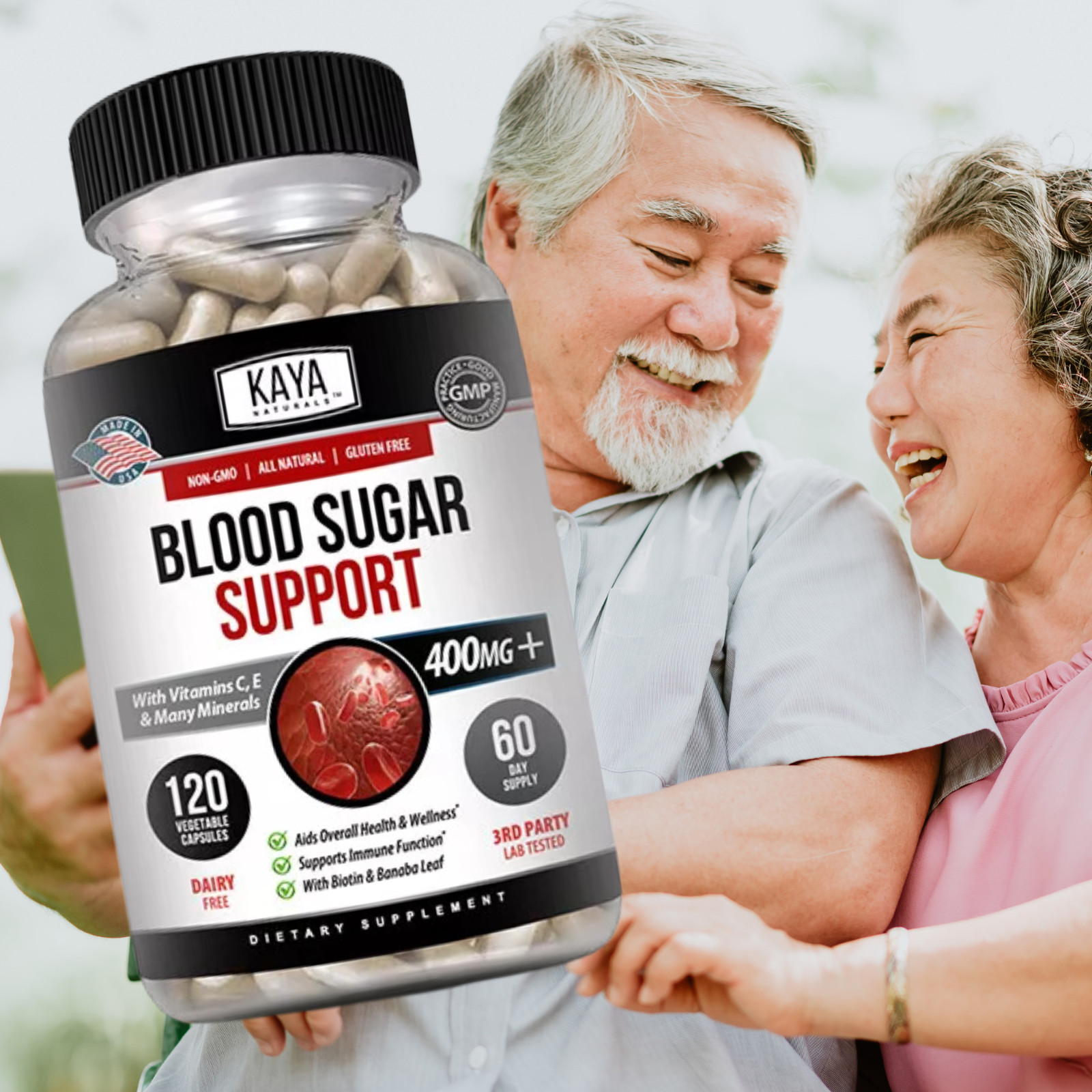 BLOOD SUGAR SUPPORT Alpha Lipoic Acid & Cinnamon 20 Herbs 120 Capsules